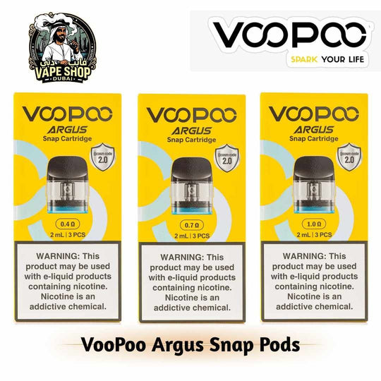 VooPoo Argus Snap Pods 2ml 3pc/Pack in UAE
