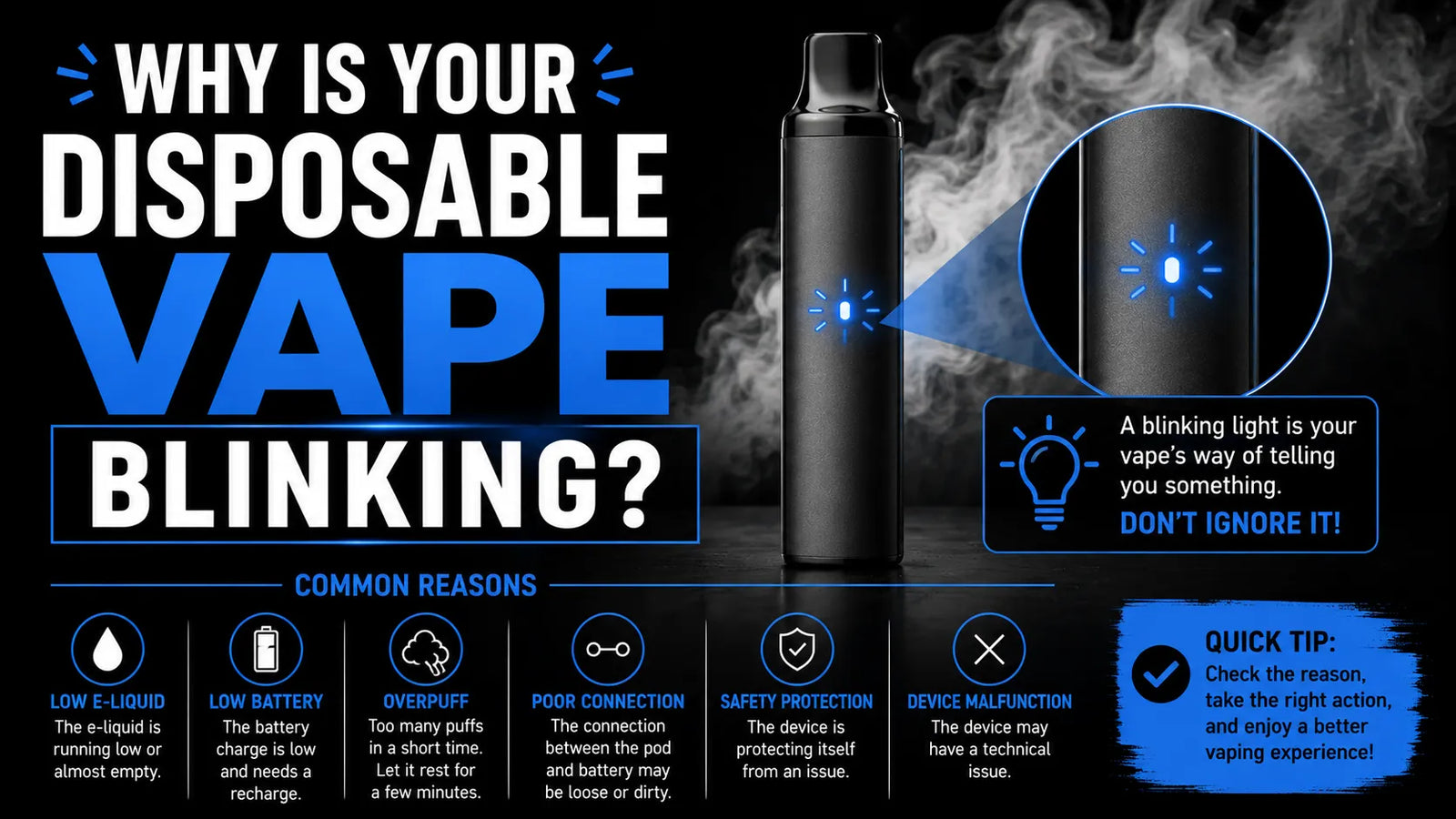 Why is Your Disposable Vape Blinking?