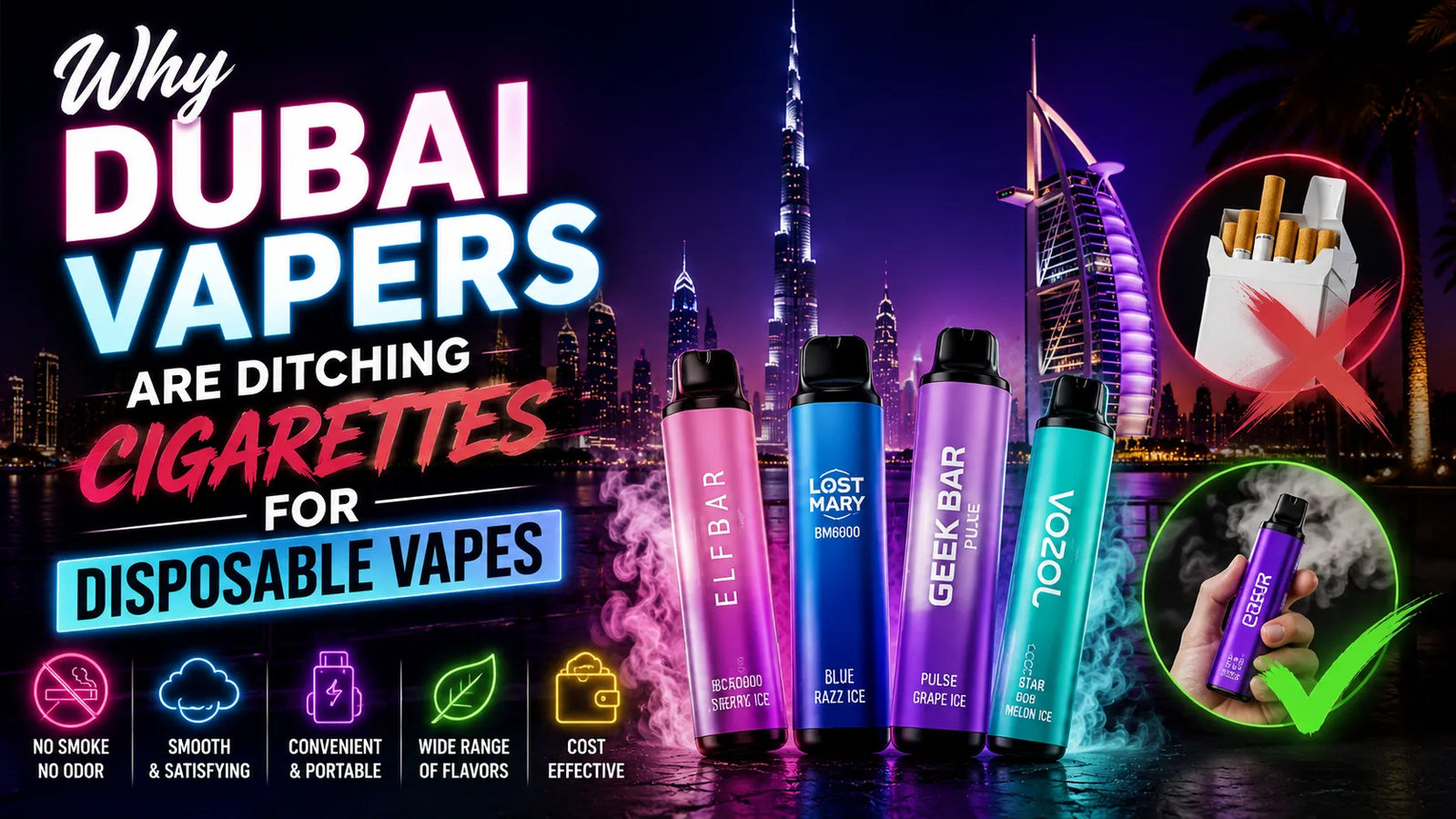 Why Dubai Vapers Are Ditching Cigarettes for Disposable Vapes