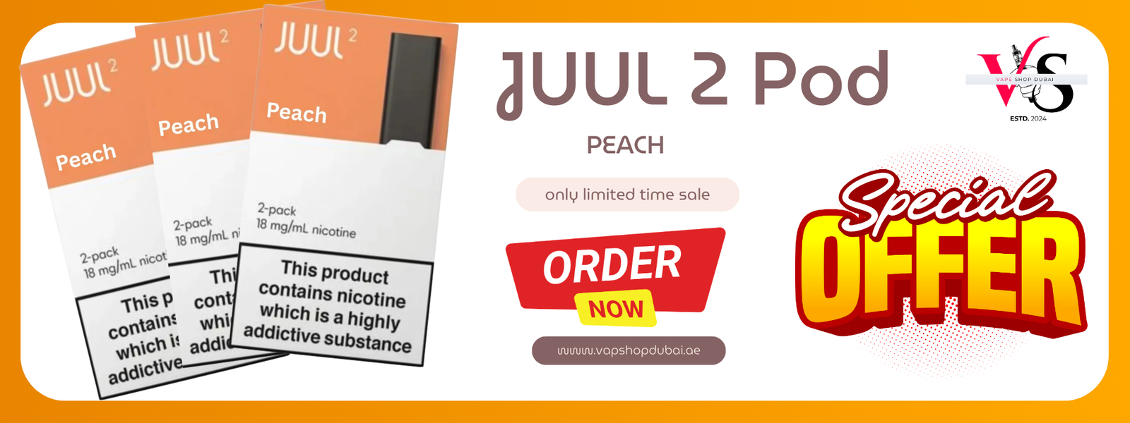PEACH JUUL 2 POD – SMOOTH FRUITY FLAVOR WITH NEXT-GENERATION JUUL 2 PERFORMANCE