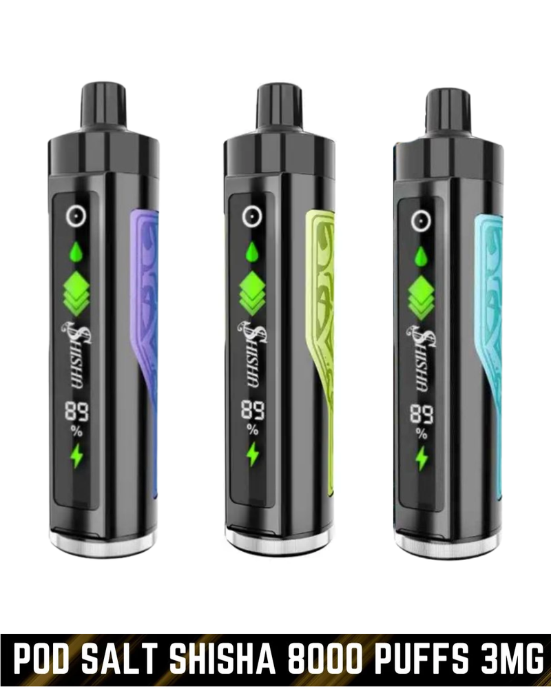 Pod Salt Shisha 8000 Puffs 3MG Disposable Vape