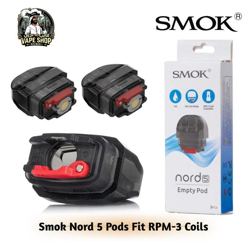 Smok Nord 5 Empty Pod Pack of 3 in Dubai, UAE