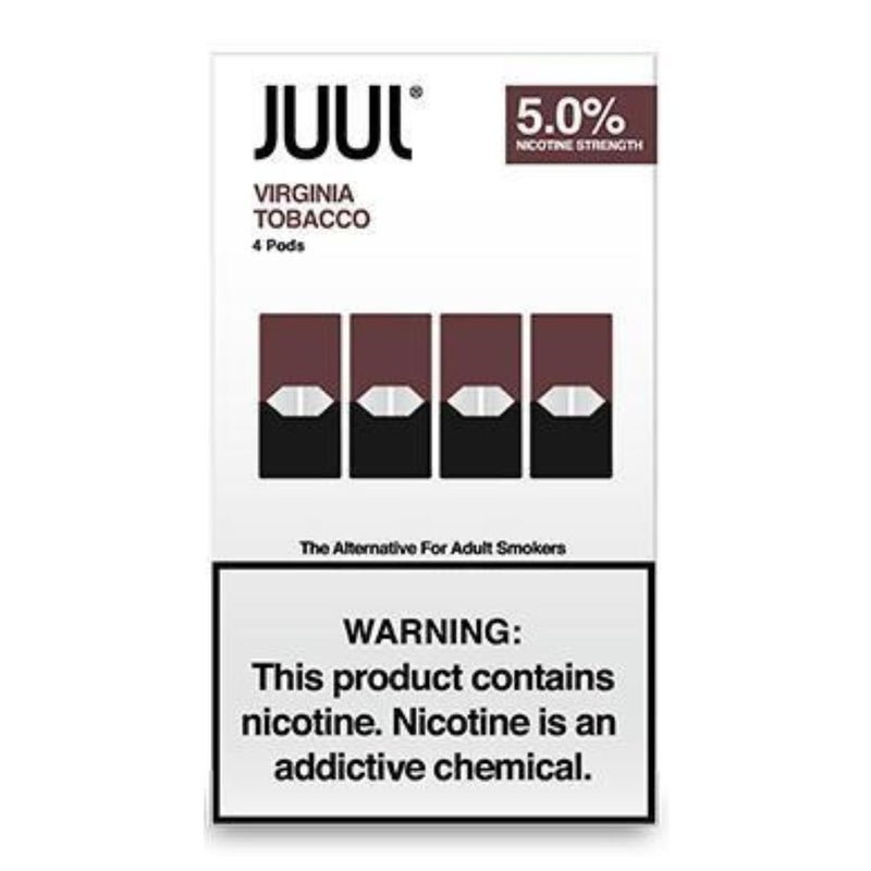 Juul Pod Virginia Tobacco 5% 4Pc/Pack | USA Made