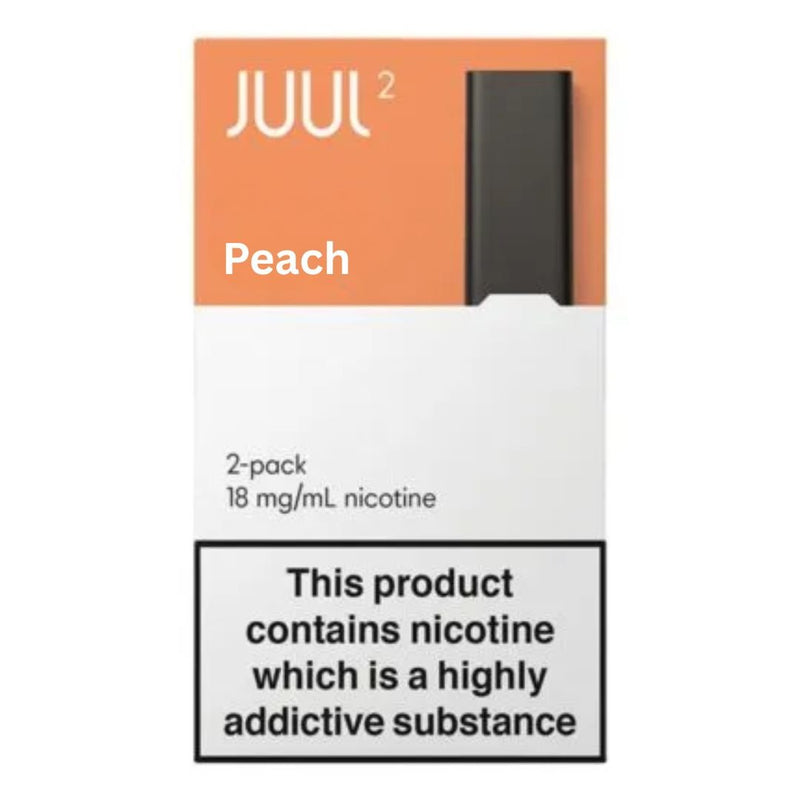 Peach JUUL 2 Pods 18Mg | Made in UK