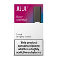 Ruby Menthol Juul 2 Pods 18MG | Made in UK
