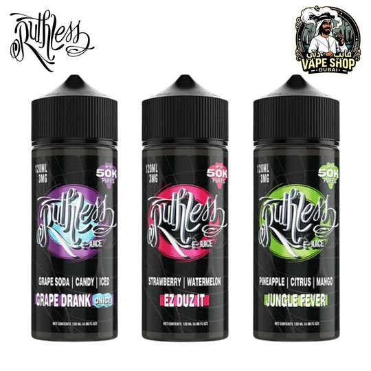 Ruthless Vape Juice 120mL Freebase 3Mg in UAE
