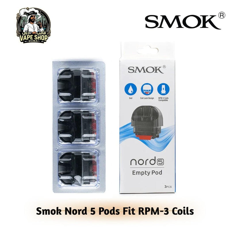 Smok Nord 5 Empty Pod Pack of 3 in Dubai, UAE