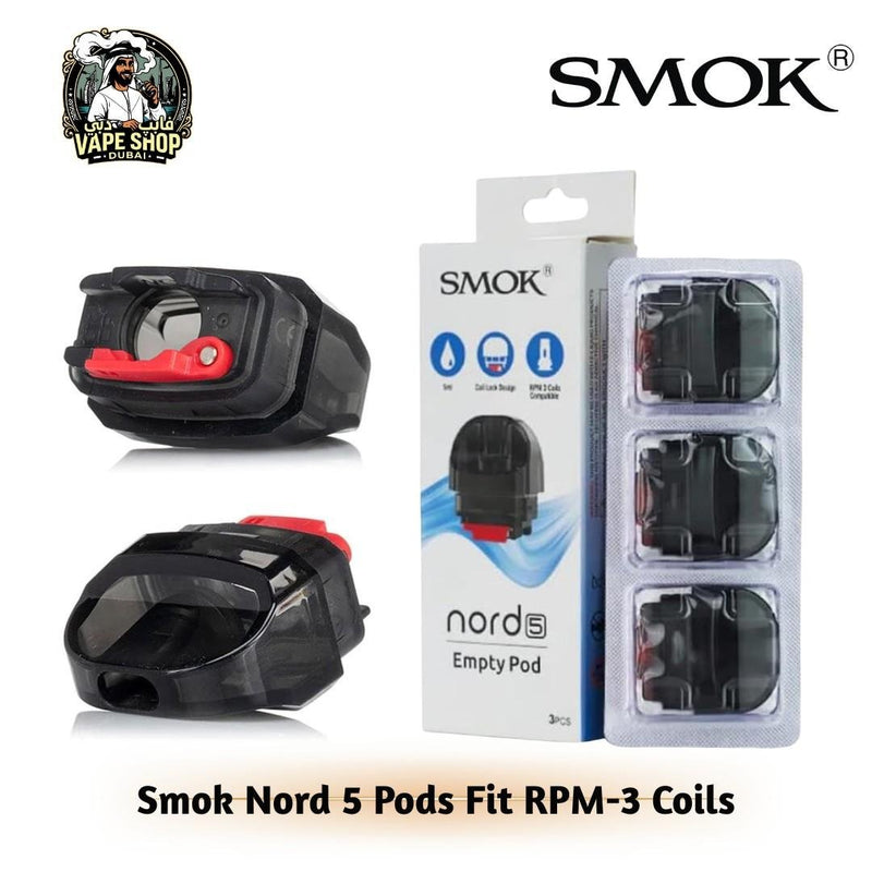 Smok Nord 5 Empty Pod Pack of 3 in Dubai, UAE