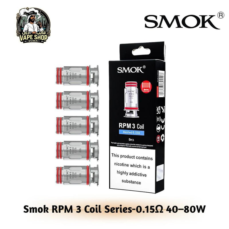 Smok RPM 3 Coil Series Pack of 5 in Dubai, UAE