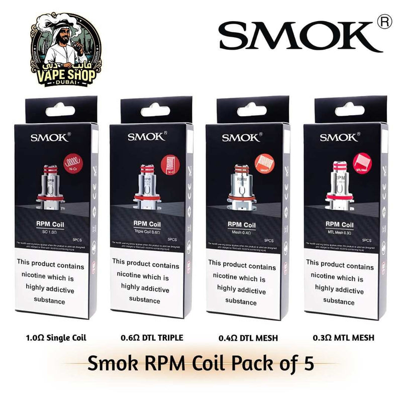 Smok RPM Coil Series Pack of 5 in Dubai, UAE