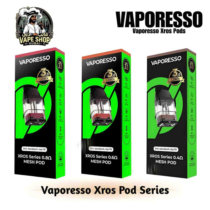 Vaporesso Xros Pod Series 3ml & 2ml Corex 3.0 in UAE