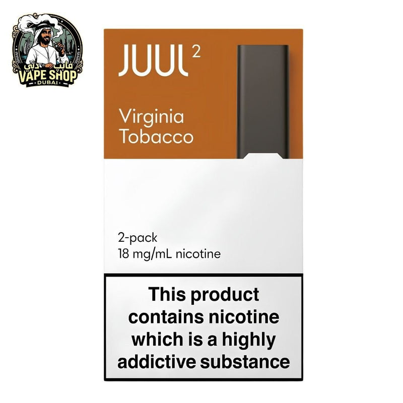 Virginia Tobacco Juul 2 Pods 18MG | Made in UK