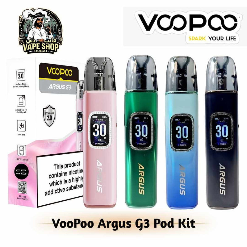 VooPoo Argus G3 Pod Kit 30W 1500 mAh, Argus Pod Compatible