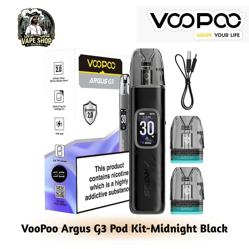 VooPoo Argus G3 Pod Kit 30W 1500 mAh, Argus Pod Compatible