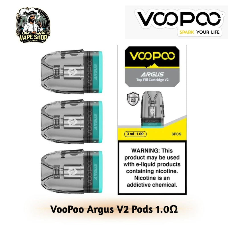 VooPoo Argus V2 Pods 3ml/2ml Cartridge in UAE