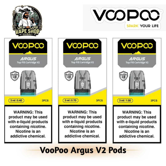 VooPoo Argus V2 Pods 3ml/2ml Cartridge in UAE