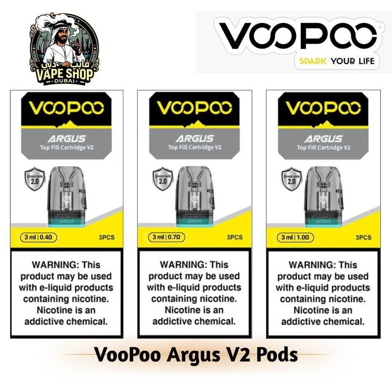 VooPoo Argus V2 Pods 3ml/2ml Cartridge in UAE