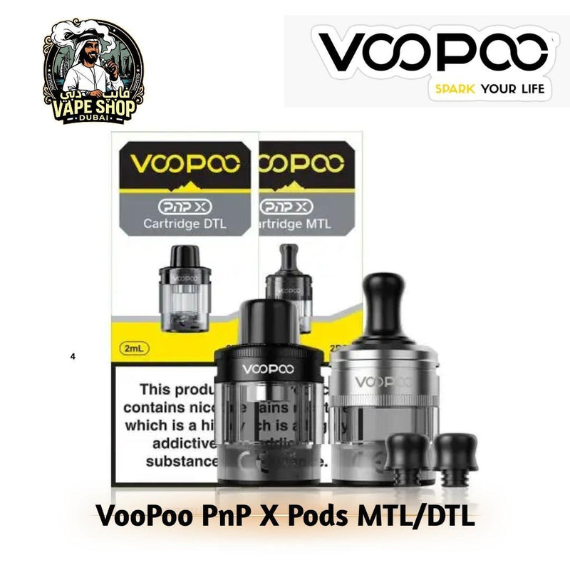 VooPoo PnP X Empty Pods MTL & DTL in UAE