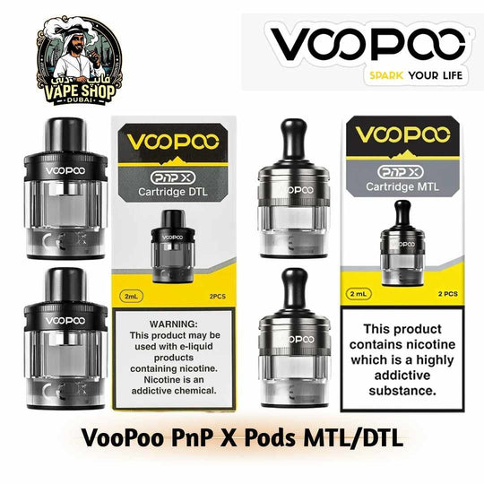 VooPoo PnP X Empty Pods MTL & DTL in UAE