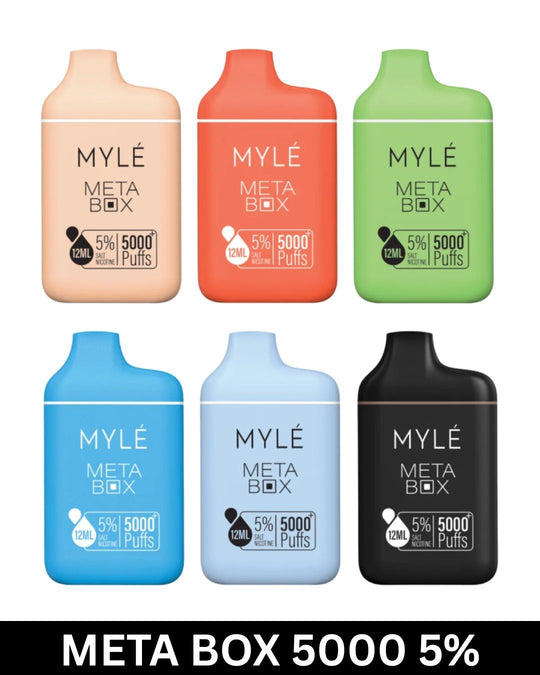 Myle Meta Box 5000 Puffs 50mg
